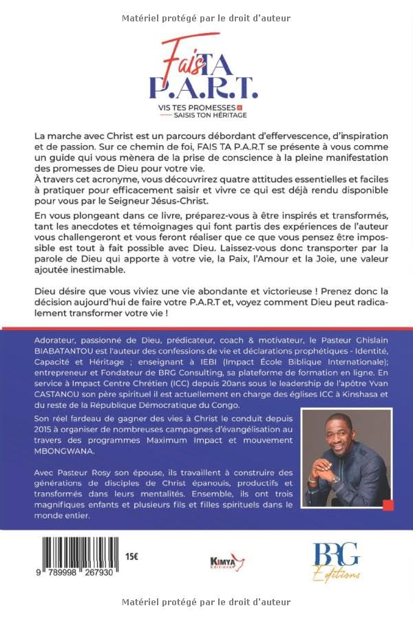 Alternative view of Fais ta P.A.R.T - Ghislain Biabatantou