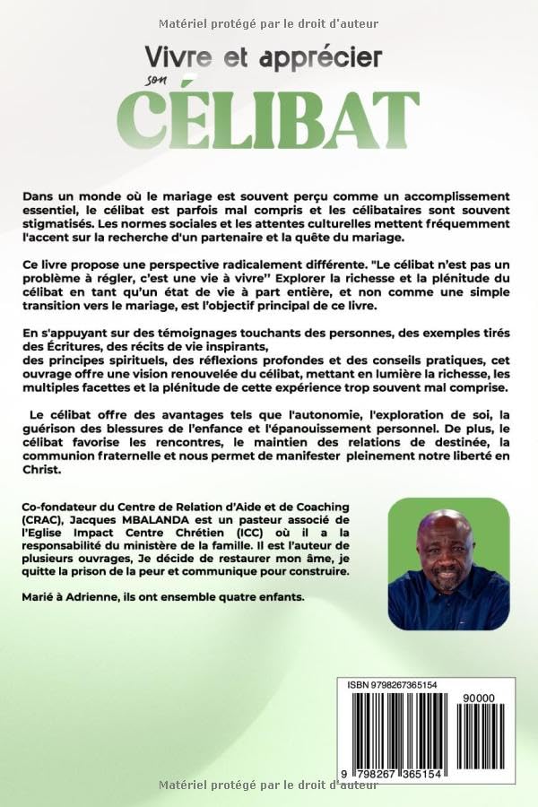 Alternative view of Vivre et apprécier son célibat - Jacques MBALANDA