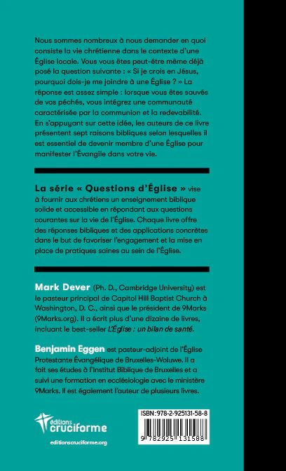 Alternative view of Pourquoi devrais-je faire partie d'une Église locale ? - DEVER Mark