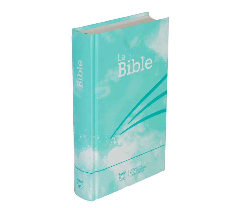 La Bible Segond 21 compacte - couverture rigide motif bleu turquoise